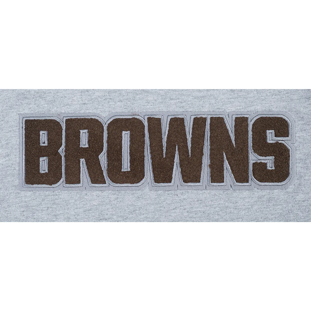 NFL CLEVELAND BROWNS CLASSIC LITTLE BOY'S SS TEE (HEATHER GREY) - Image 3