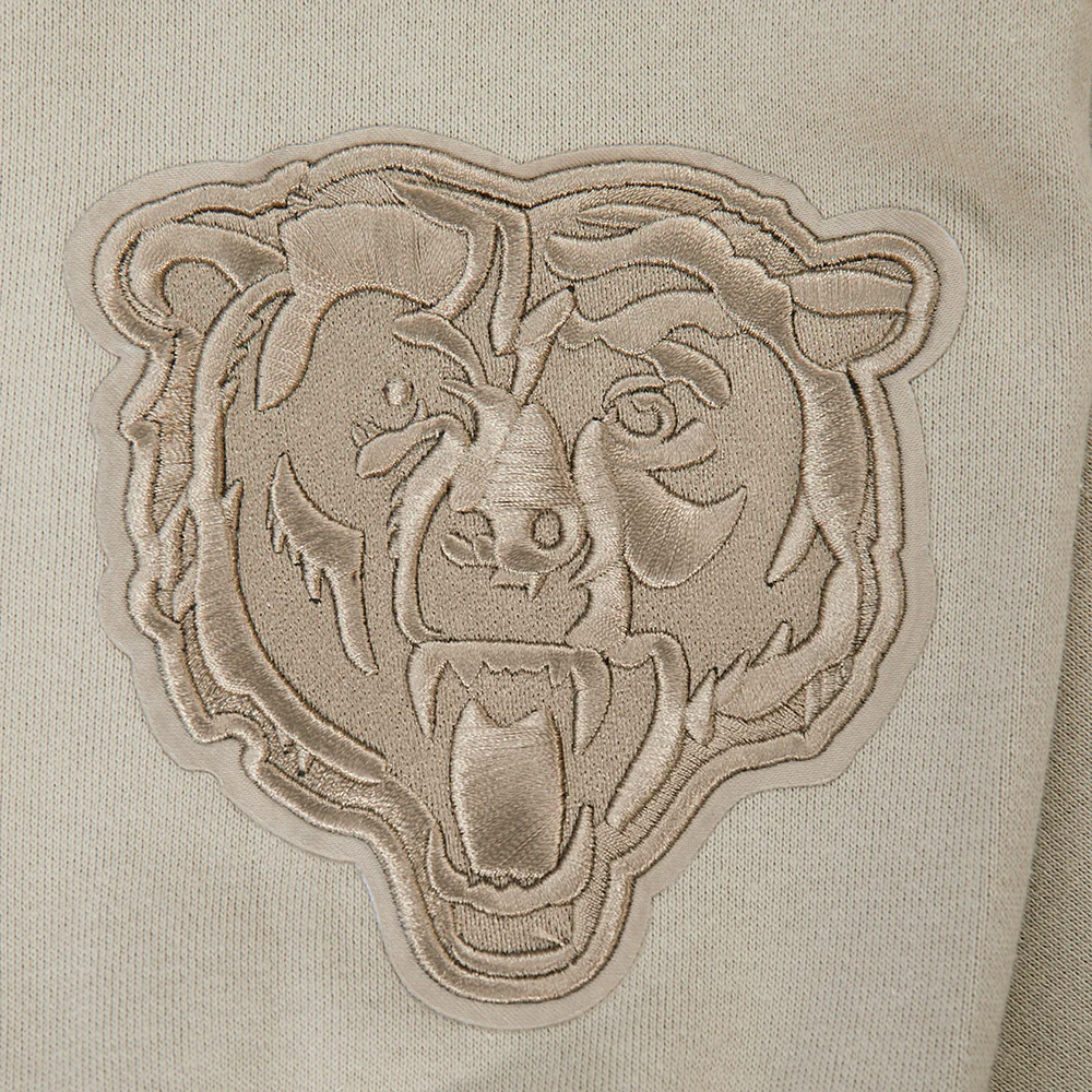 NFL CHICAGO BEARS WINGSPAN MEN'S DROP SHOULDER FLEECE CREWNECK (TAUPE) - Image 7