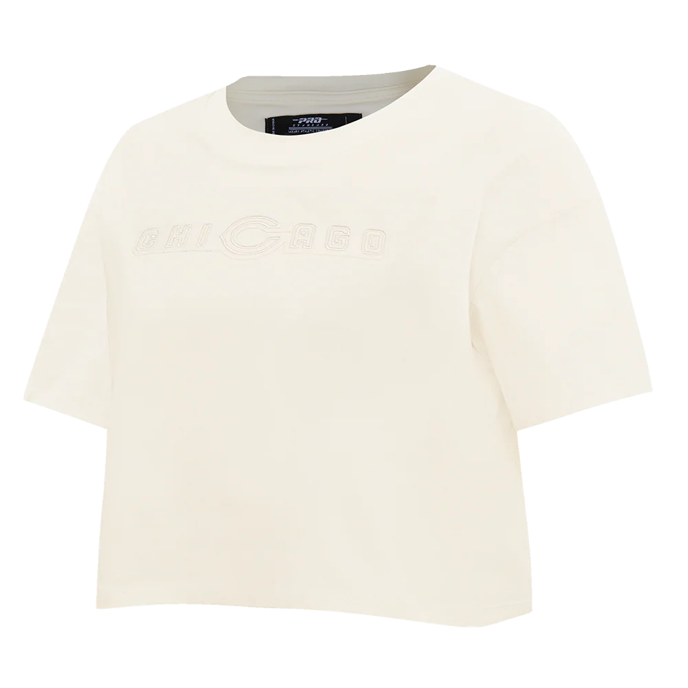 NFL CHICAGO BEARS NEUTRAL WOMEN'S BOXY TEE (EGGSHELL) - Image 2