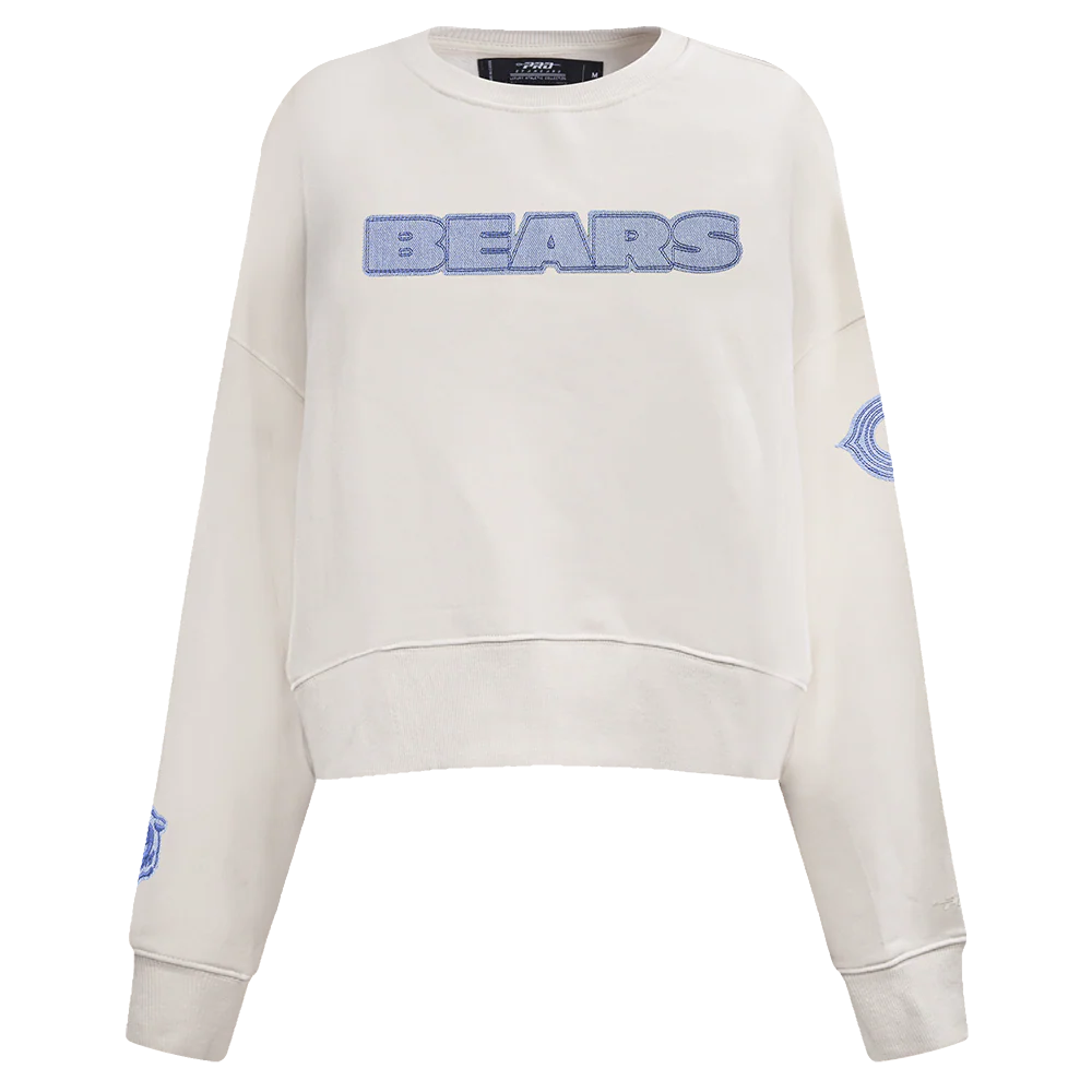 NFL CHICAGO BEARS VARSITY BLUES WOMEN'S CREWNECK (LINEN)