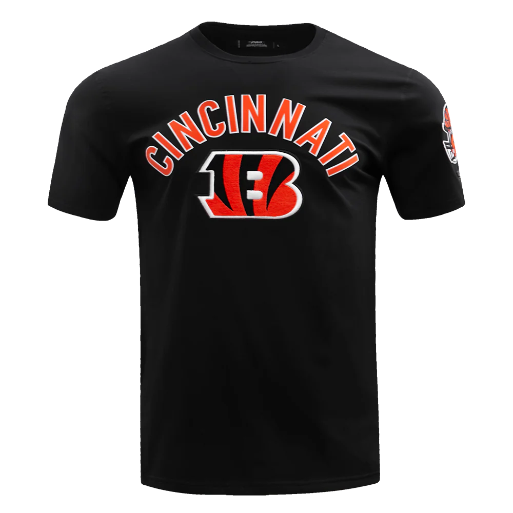 NFL CINCINNATI BENGALS CLASSIC BRISTLE MEN'S TEE (BLACK)