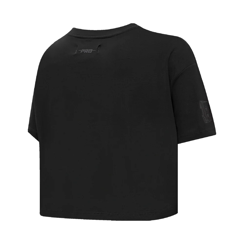 NFL CINCINNATI BENGALS NEUTRAL WOMEN'S BOXY TEE (BLACK) - Image 4