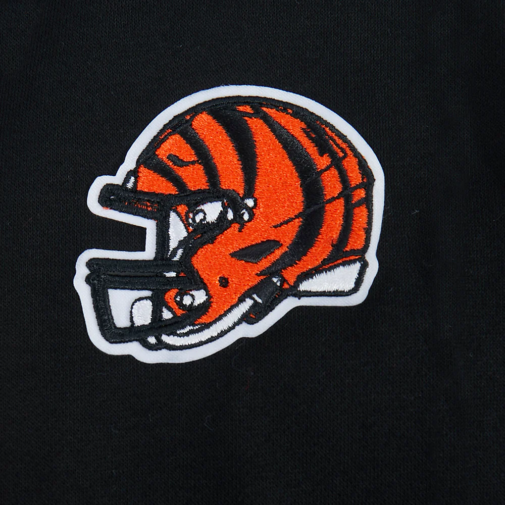 NFL CINCINNATI BENGALS CLASSIC BIG GIRL'S FLC CREWNECK (BLACK) - Image 6
