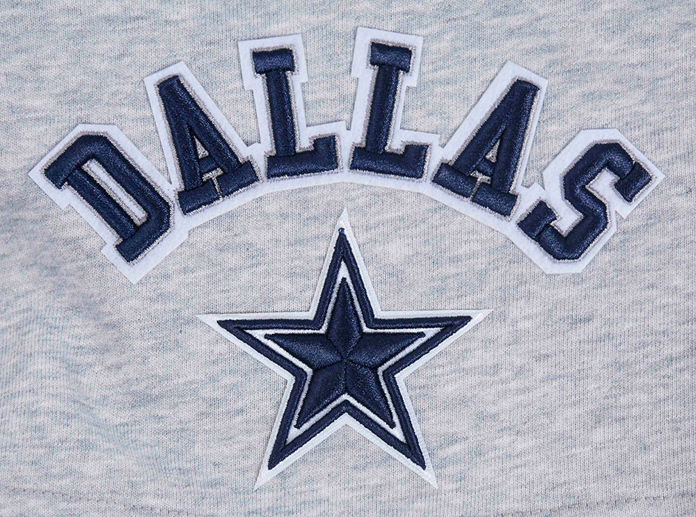 NFL DALLAS COWBOYS CLASSIC WOMEN'S FLEECE SHORT (HEATHER GREY) - Image 5