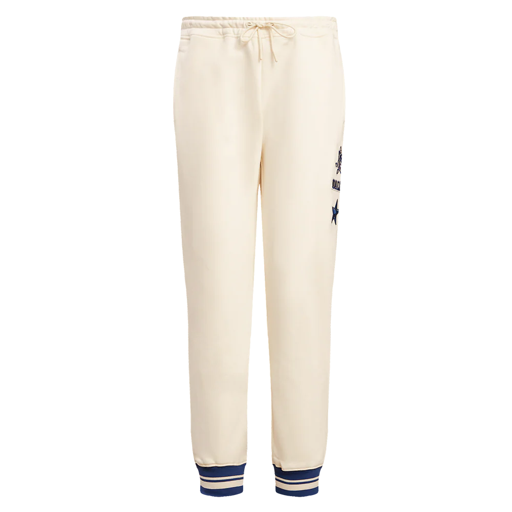 NFL DALLAS COWBOYS RETRO CLASSIC WOMEN'S SWEATPANT (EGGSHELL/DODGER BLUE) - Image 2