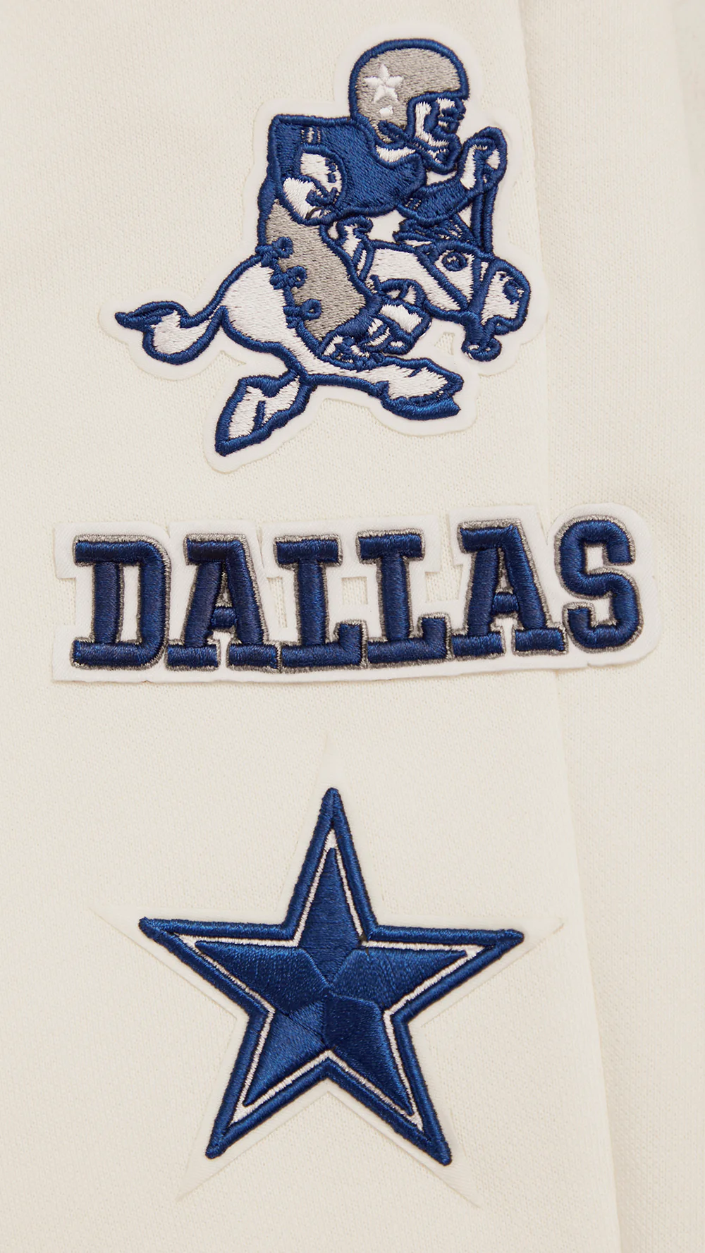 NFL DALLAS COWBOYS RETRO CLASSIC WOMEN'S SWEATPANT (EGGSHELL/DODGER BLUE) - Image 5