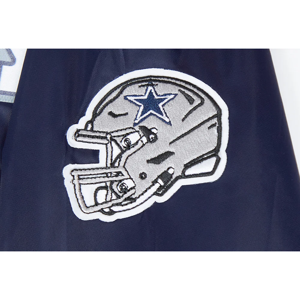 NFL DALLAS COWBOYS CLASSIC LITTLE BOYS SATIN JACKET (MIDNIGHT NAVY) - Image 14