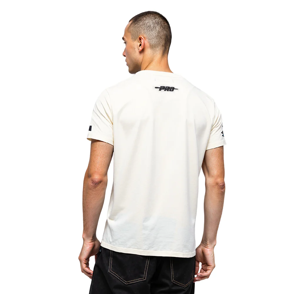 NFL DETROIT LIONS REBEL ATHLETICS STACKED LOGO MEN'S SJ TEE (EGGSHELL) - Image 11