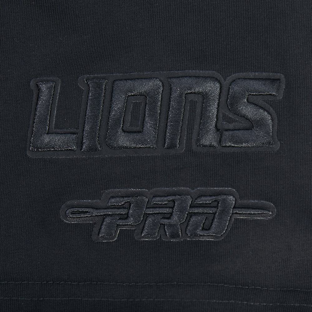 NFL DETROIT LIONS BLACKOUT MEN'S CJ DROP SHOULDER TEE (BLACK) - Image 8