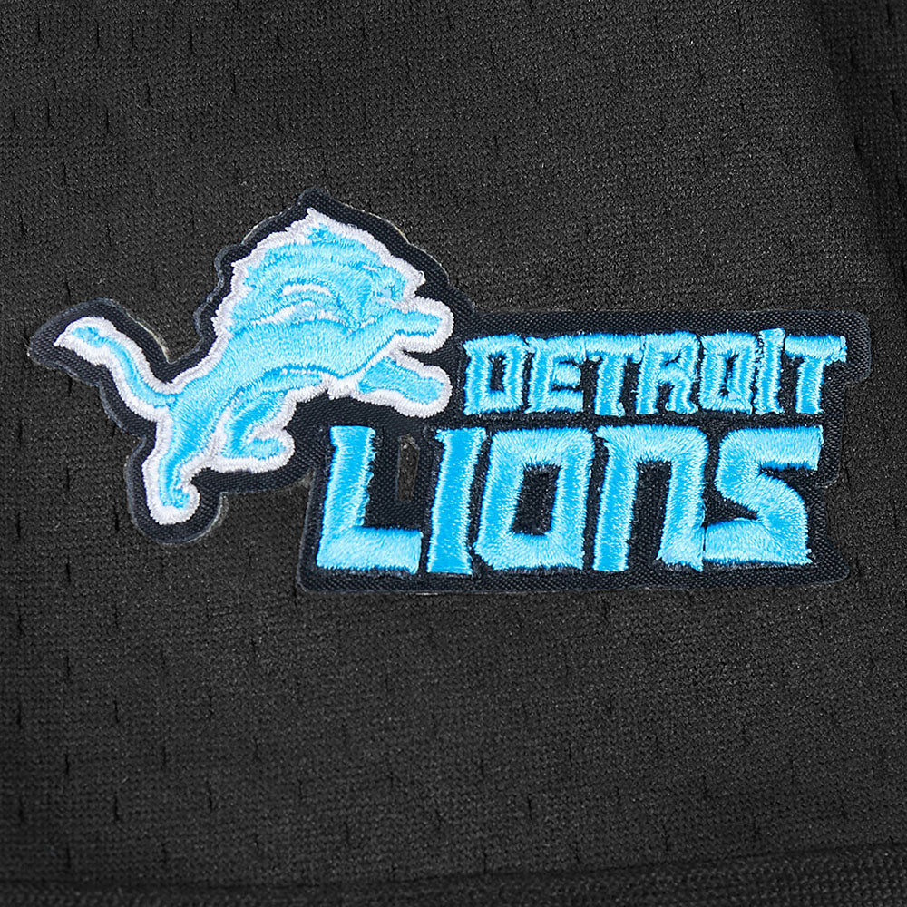 NFL DETROIT LIONS MESH BIG BOY'S MESH BUTTON DOWN SHIRT (BLACK) - Image 9
