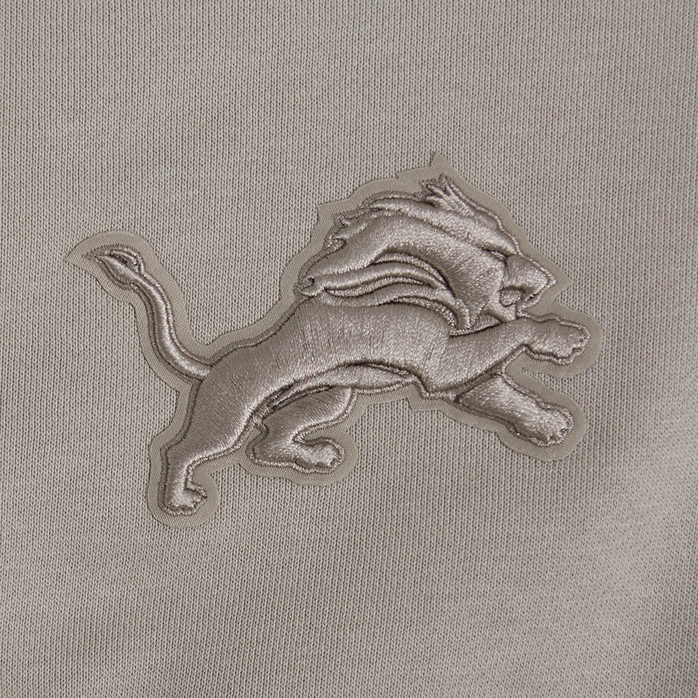 NFL DETROIT LIONS WINGSPAN WOMEN'S FLEECE CREWNECK (TAUPE) - Image 9