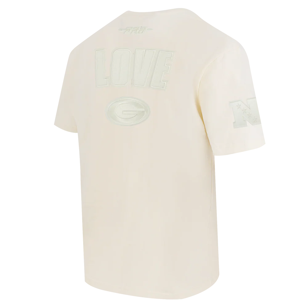 NFL GREEN BAY PACKERS JORDAN LOVE #10 NEUTRAL MEN'S CJ DROP SHOULDER (EGGSHELL) - Image 4