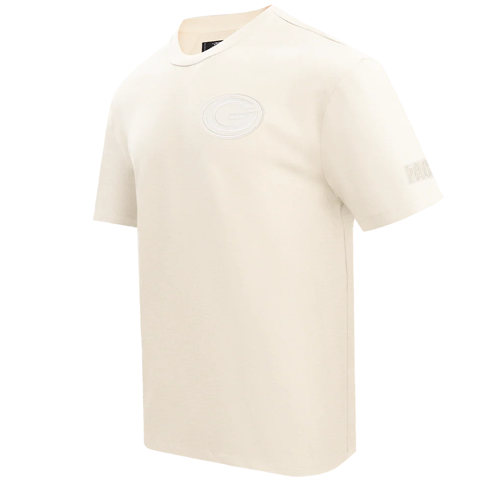 NFL GREEN BAY PACKERS NEUTRAL MEN'S DROP SHOULDER TEE (EGGSHELL) - Image 2