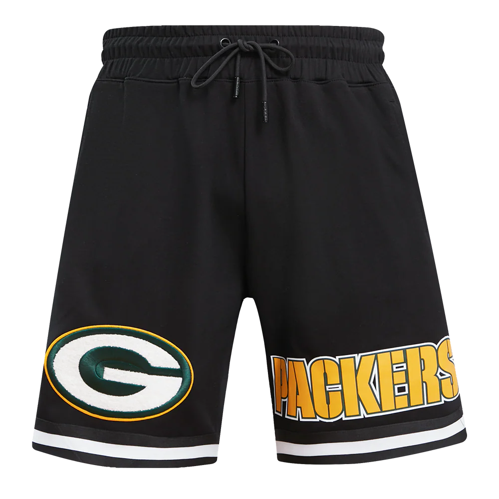 NFL GREEN BAY PACKERS CLASSIC CHENILLE SHORT (BLACK)