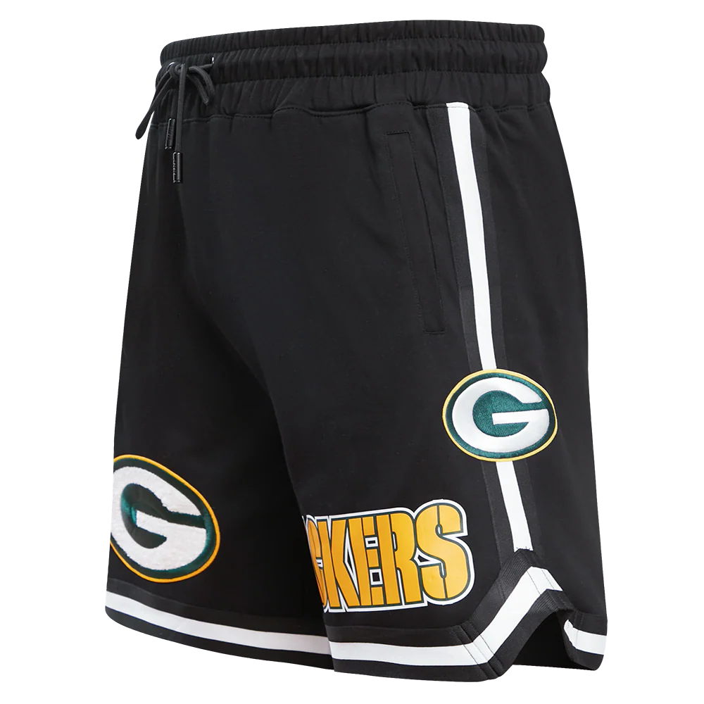 NFL GREEN BAY PACKERS CLASSIC CHENILLE SHORT (BLACK) - Image 2