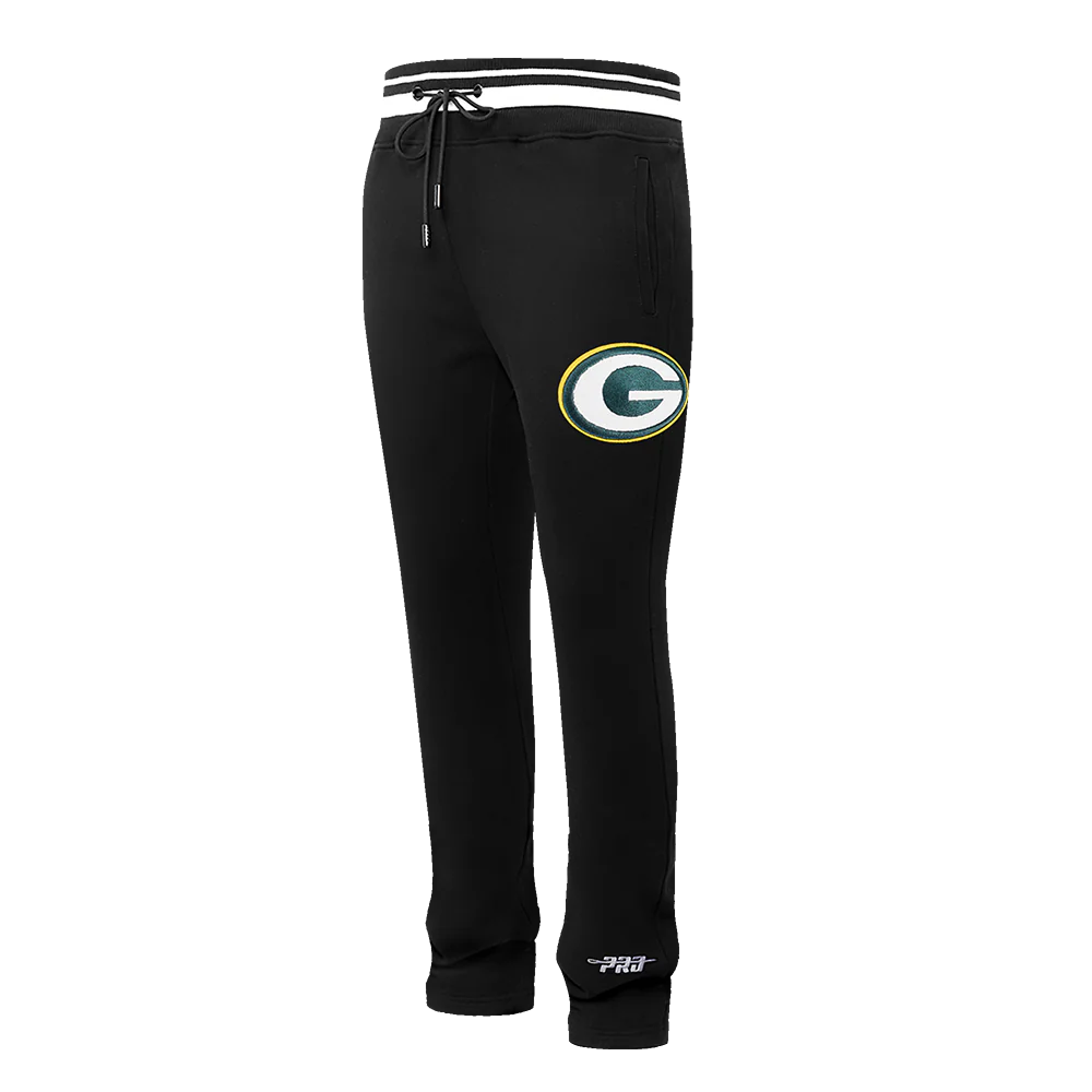 NFL GREEN BAY PACKERS MASHUP MEN'S RIB SWEATPANT (BLACK) - Image 2