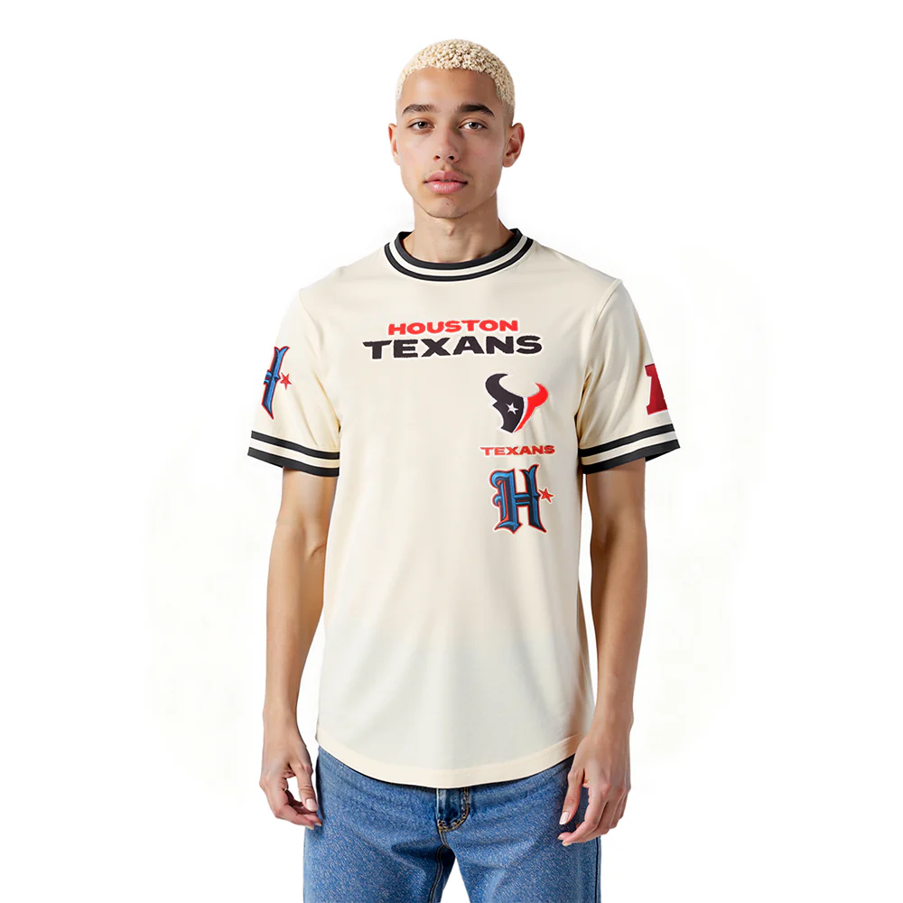 NFL HOUSTON TEXANS RETRO CLASSICS MEN'S DK TEE (EGGSHELL/ BLACK)