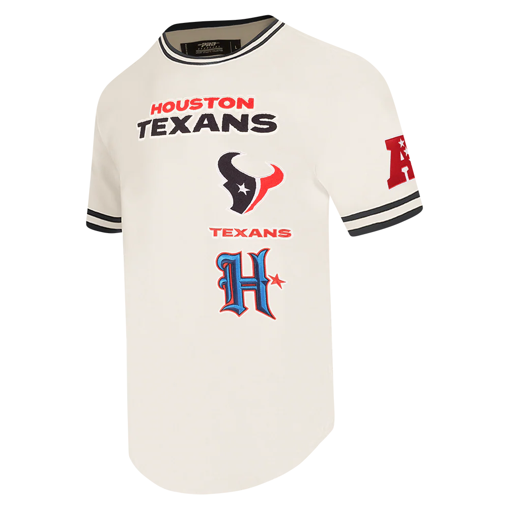 NFL HOUSTON TEXANS RETRO CLASSICS MEN'S DK TEE (EGGSHELL/ BLACK) - Image 3