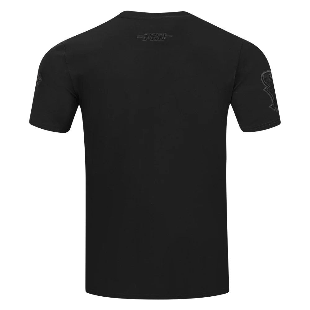 NFL HOUSTON TEXANS TRIPLE BLACK MEN'S SINGLE JERSEY TEE (BLACK) - Image 3