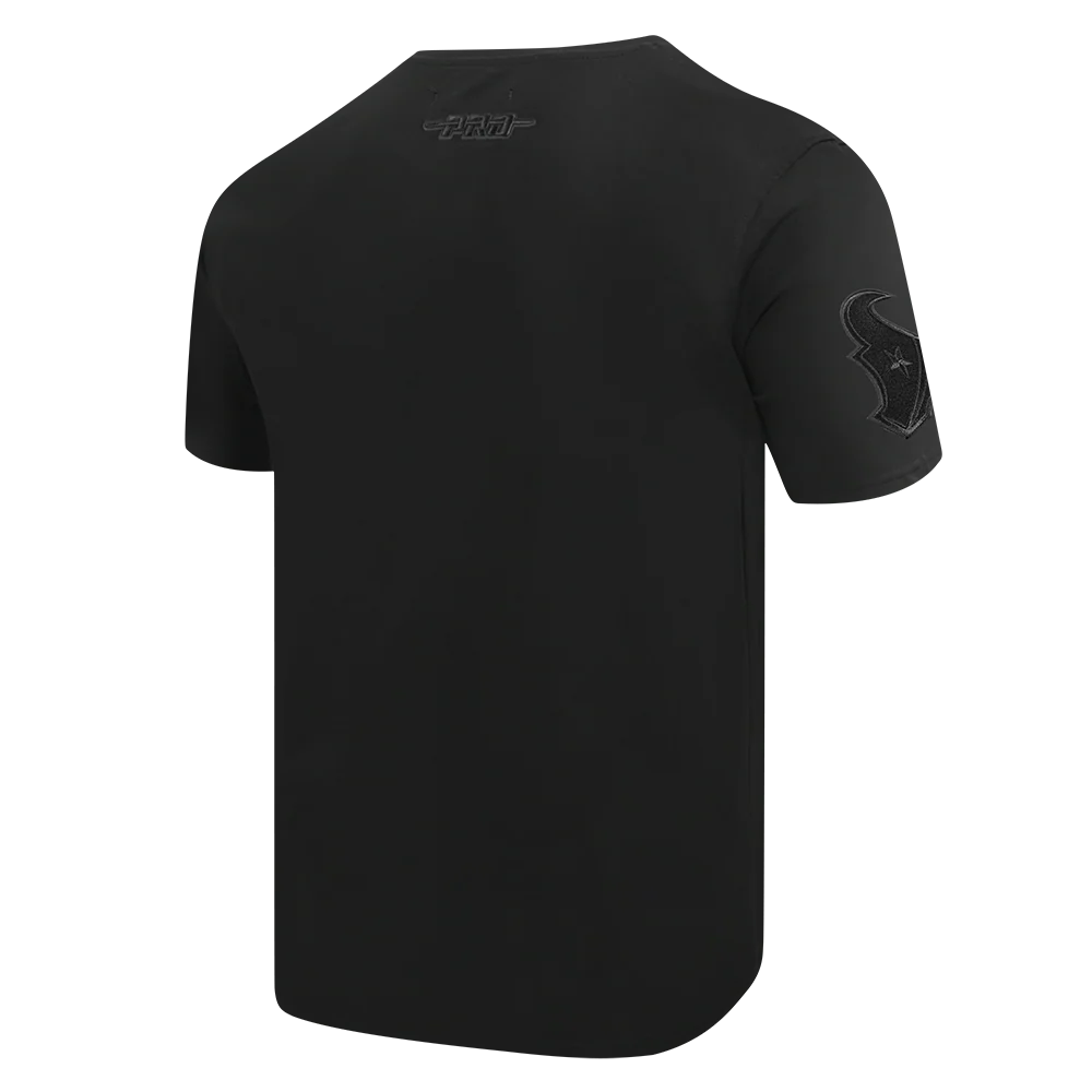 NFL HOUSTON TEXANS TRIPLE BLACK MEN'S SINGLE JERSEY TEE (BLACK) - Image 4