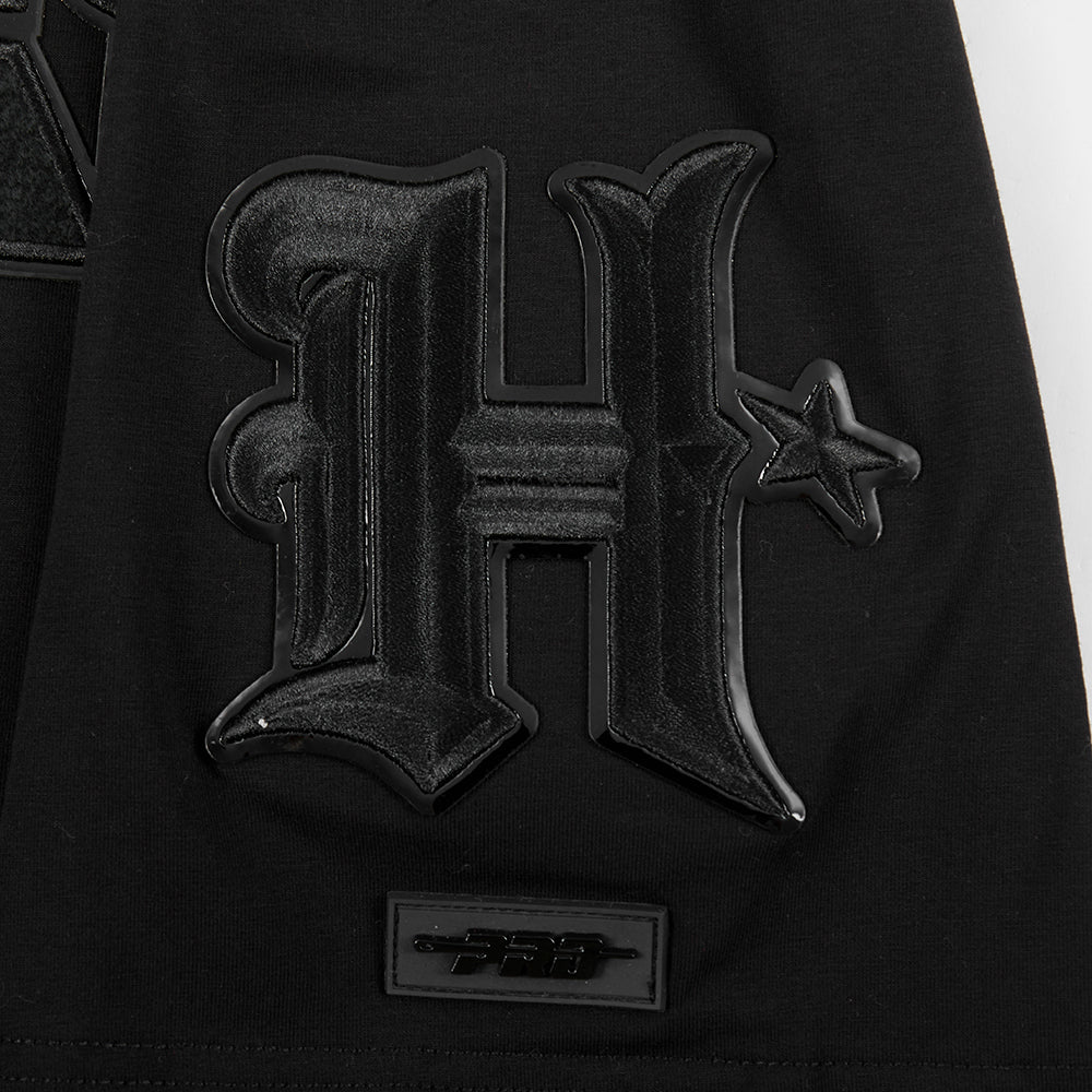 NFL HOUSTON TEXANS TRIPLE BLACK MEN'S SINGLE JERSEY TEE (BLACK) - Image 7