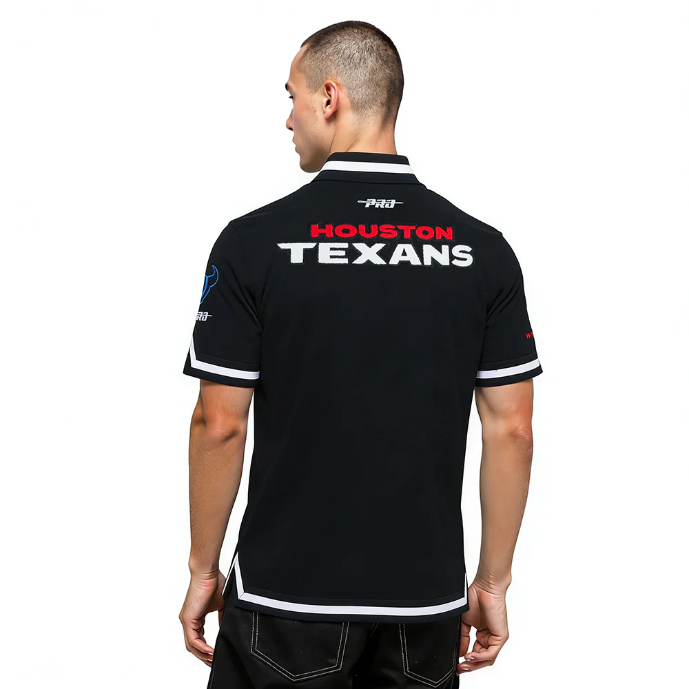 NFL HOUSTON TEXANS CJ STROUD #7 CLASSIC PNN MEN'S DK WARM UP JACKET (BLACK) - Image 2