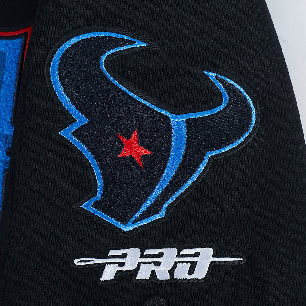 NFL HOUSTON TEXANS CJ STROUD #7 CLASSIC PNN MEN'S DK WARM UP JACKET (BLACK) - Image 8