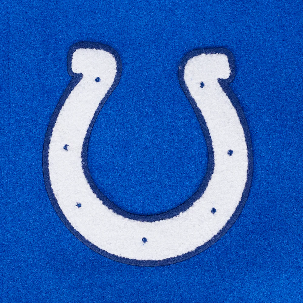 NFL INDIANAPOLIS COLTS CLASSIC WOOL MEN'S VARSITY JACKET (ROYAL/WHITE) - Image 5