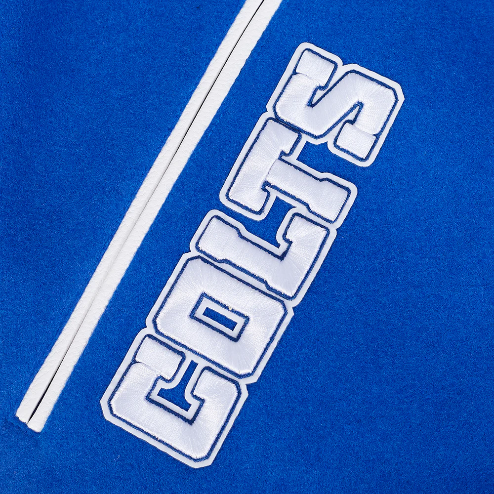 NFL INDIANAPOLIS COLTS CLASSIC WOOL MEN'S VARSITY JACKET (ROYAL/WHITE) - Image 6