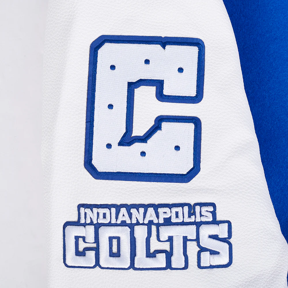 NFL INDIANAPOLIS COLTS CLASSIC WOOL MEN'S VARSITY JACKET (ROYAL/WHITE) - Image 7