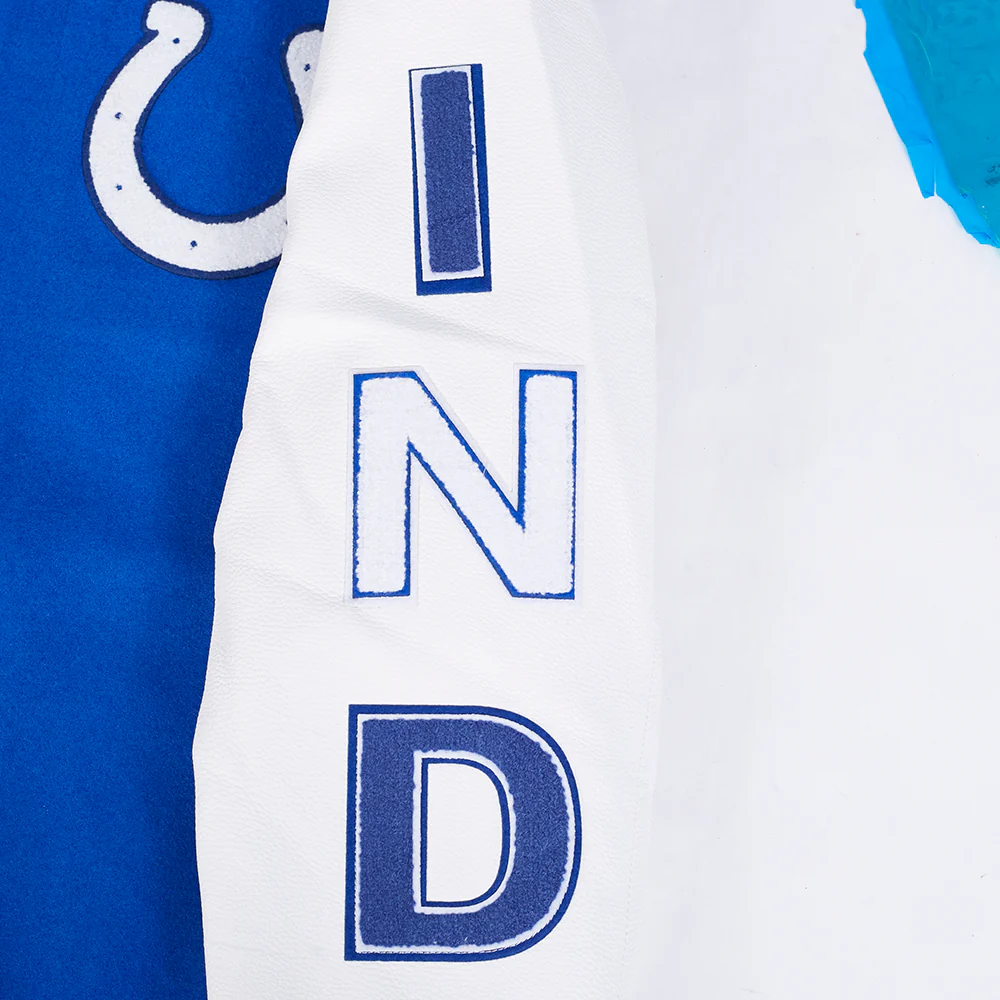 NFL INDIANAPOLIS COLTS CLASSIC WOOL MEN'S VARSITY JACKET (ROYAL/WHITE) - Image 8