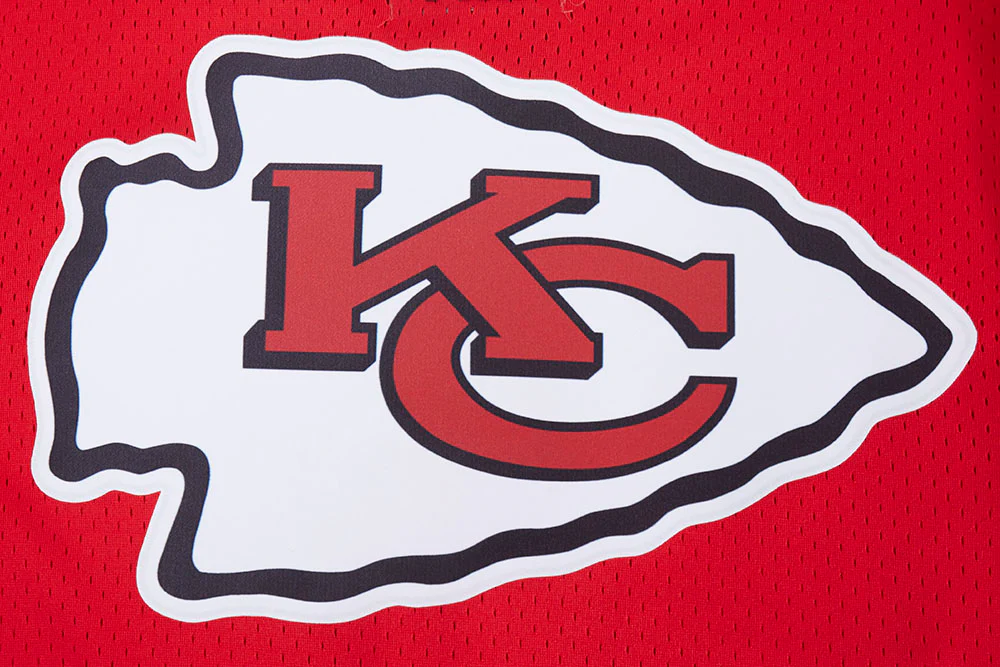 NFL KANSAS CITY CHIEFS SCRIPT TAIL MEN'S MESH BUTTON DOWN SHIRT (RED) - Image 12