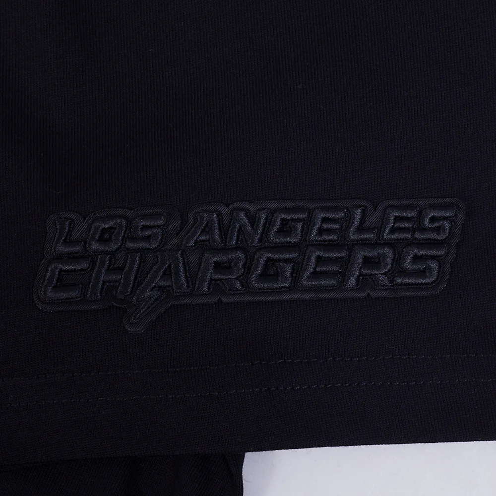 NFL LOS ANGELES CHARGERS NEUTRAL MEN'S CJ DROP SHOULDER TEE (BLACK) - Image 7