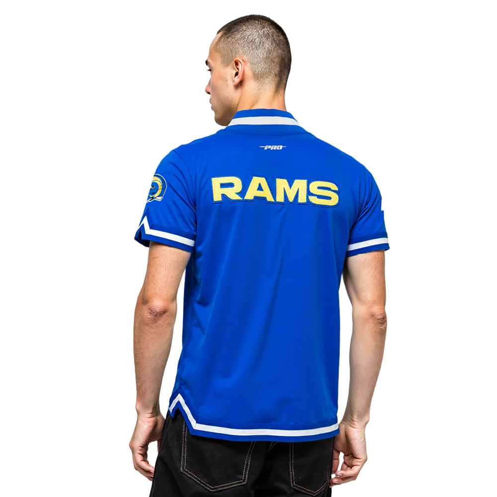 NFL LOS ANGELES RAMS CLASSIC MEN'S WARM UP JACKET (ROYAL BLUE) - Image 2