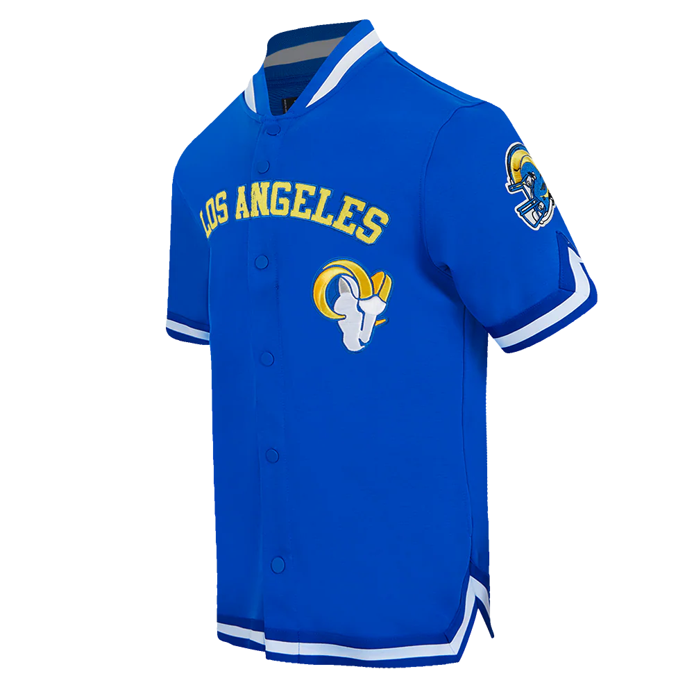 NFL LOS ANGELES RAMS CLASSIC MEN'S WARM UP JACKET (ROYAL BLUE) - Image 3