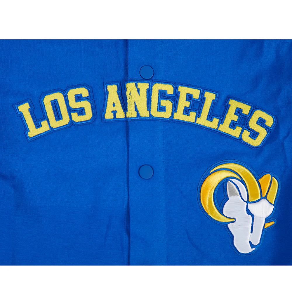 NFL LOS ANGELES RAMS CLASSIC MEN'S WARM UP JACKET (ROYAL BLUE) - Image 7