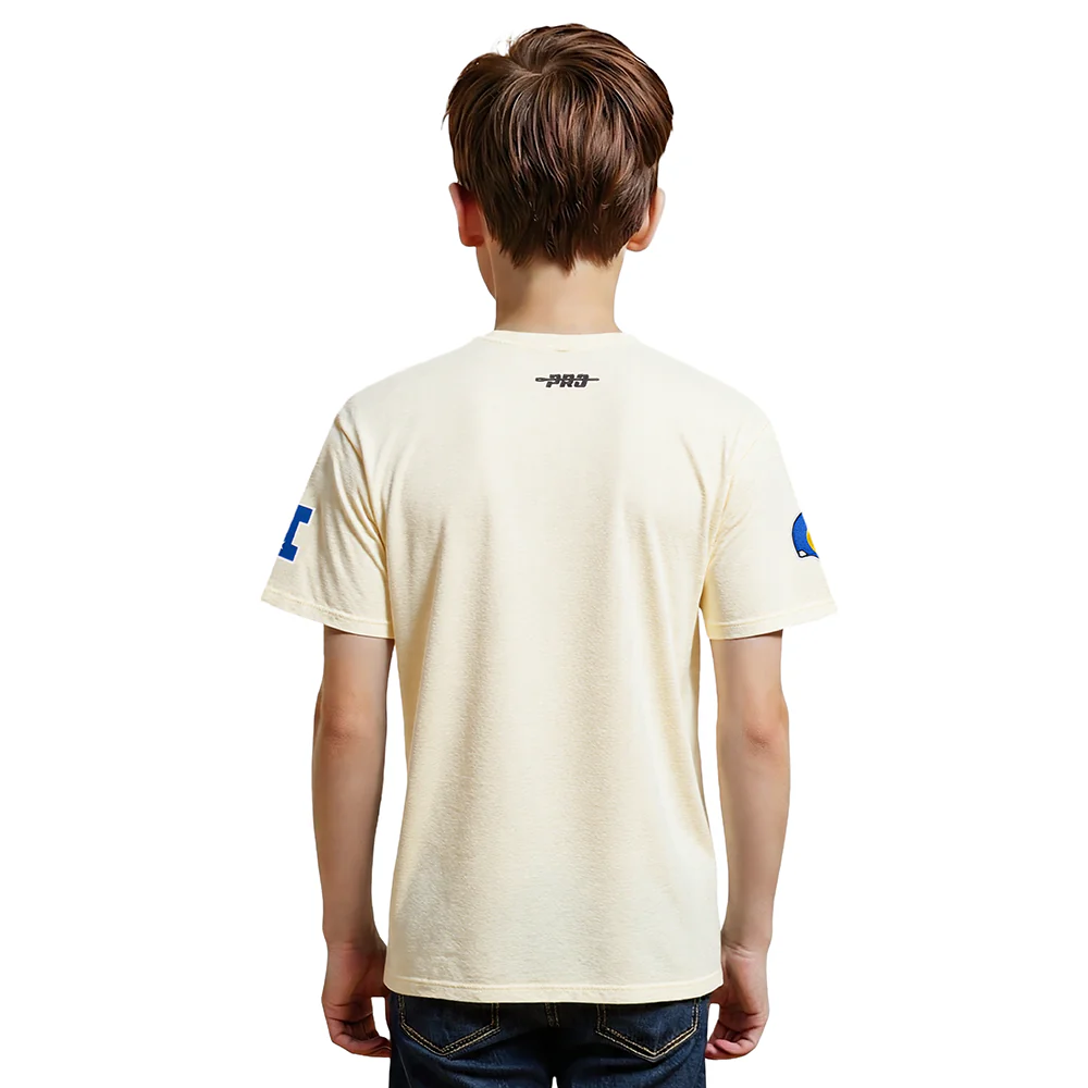 NFL LOS ANGELES RAMS RETRO CLASSIC BIG BOY'S SS TEE (EGGSHELL) - Image 2