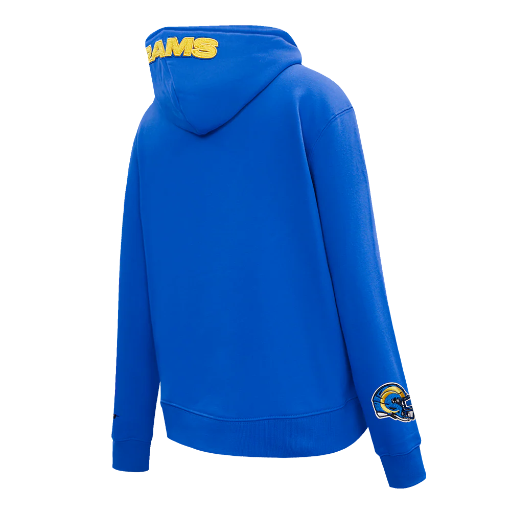 NFL LOS ANGELES RAMS CLASSIC WOMEN'S PULLOVER HOODIE (ROYAL BLUE) - Image 3