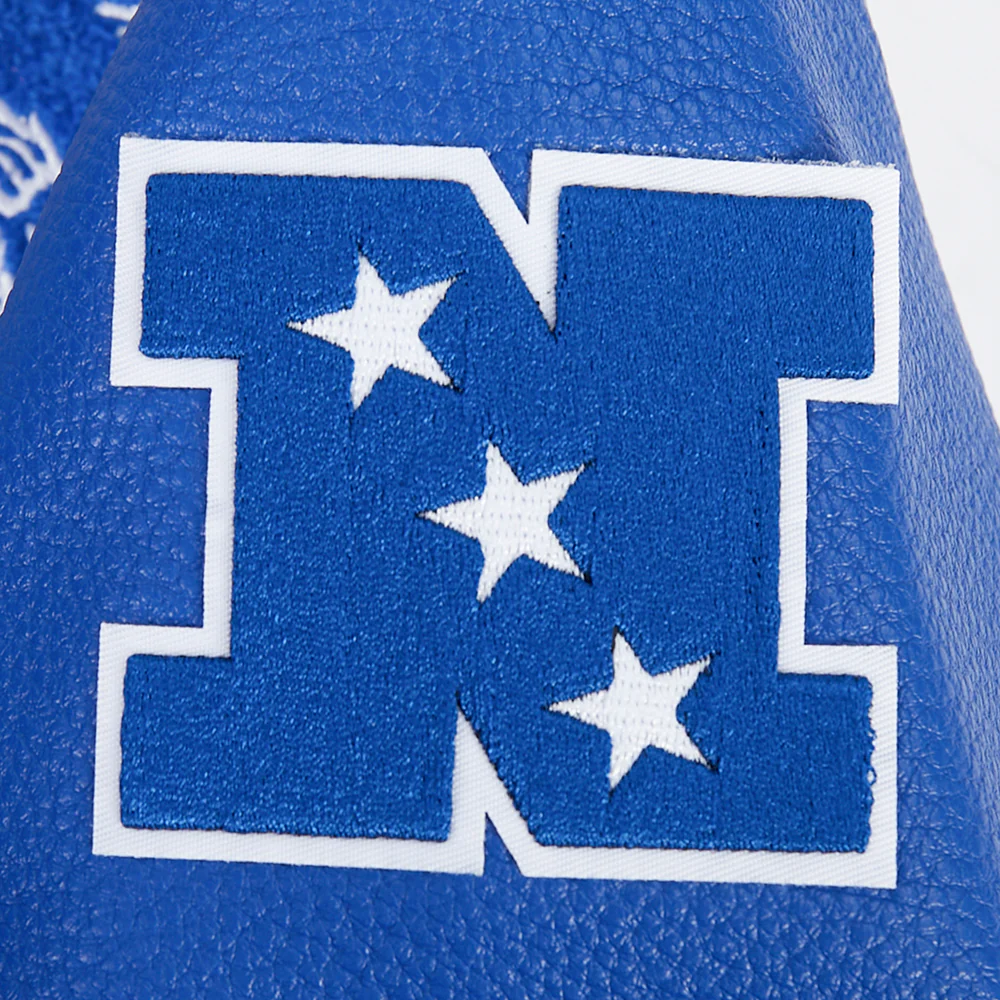 NFL LOS ANGELES RAMS RETRO CLASSICS LITTLE BOY'S RIB WOOL VARSITY JACKET (EGGSHELL/ROYAL BLUE) - Image 10