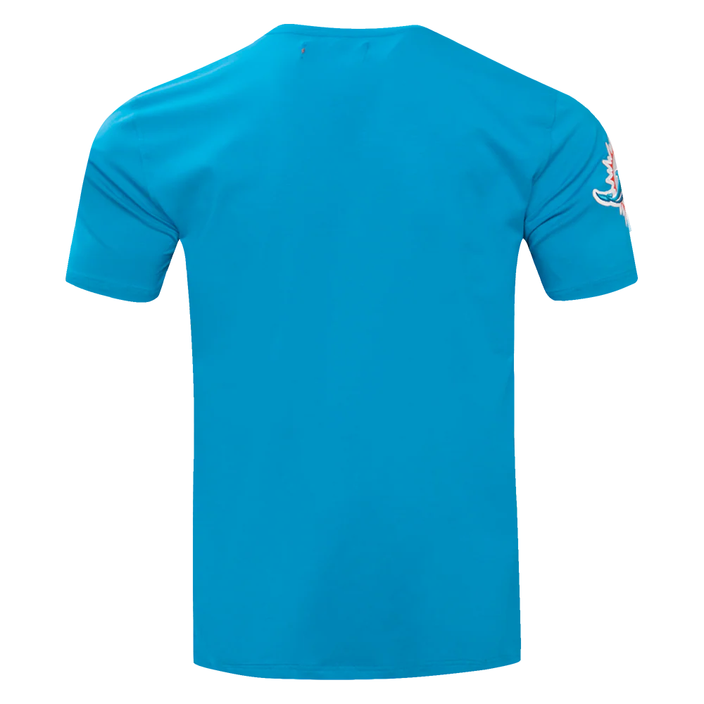 NFL MIAMI DOLPHINS CLASSIC CHENILLE MEN'S TEE (TEAL) - Image 4