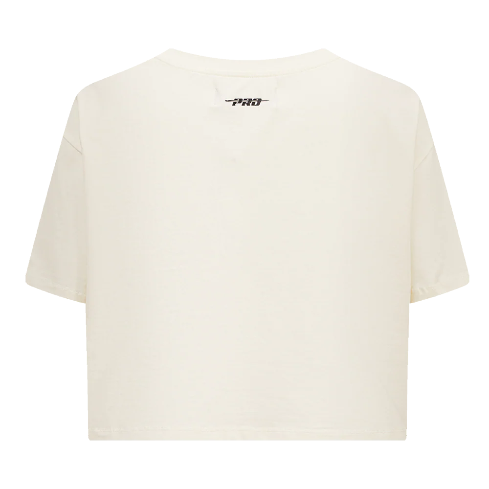 NFL MIAMI DOLPHINS RETRO CLASSIC WOMEN'S BOXY TEE (EGGSHELL) - Image 3