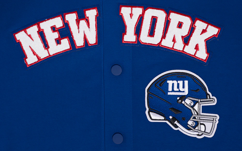 NFL NEW YORK GIANTS CLASSIC MEN'S WARM UP JACKET (DODGER BLUE) - Image 5
