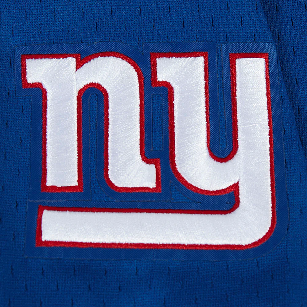 NFL NEW YORK GIANTS CLASSIC BIG BOY'S MESH BUTTON DOWN SHIRT (DODGER BLUE) - Image 9