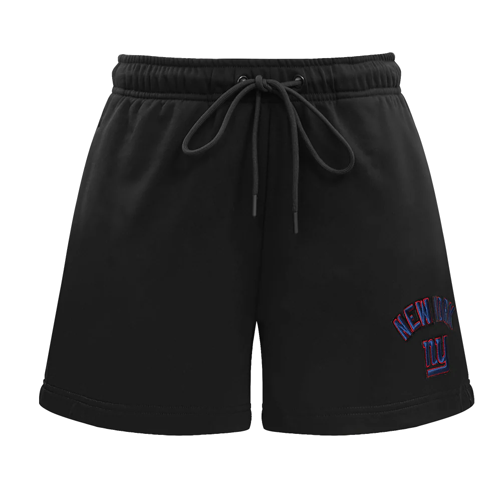NFL NEW YORK GIANTS CLASSIC WOMEN'S FLEECE SHORT (BLACK) - Image 2