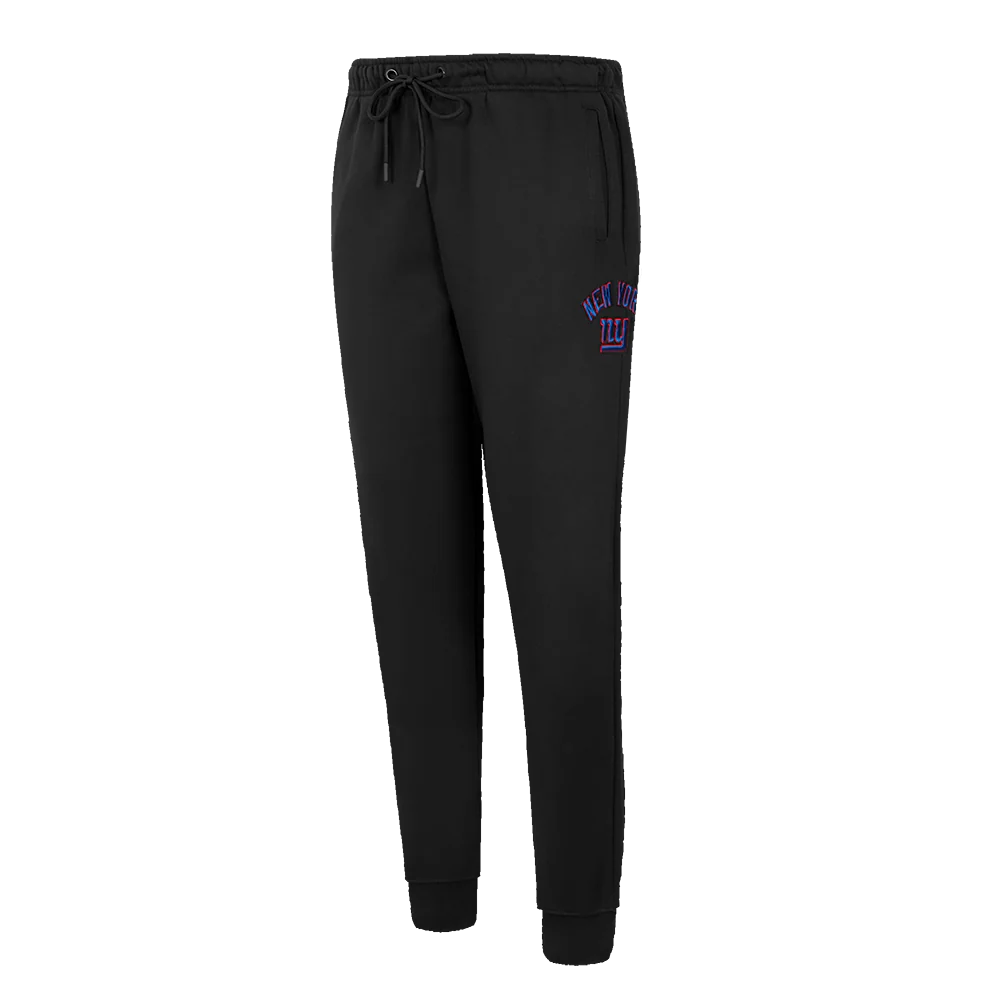NFL NEW YORK GIANTS HIGH RISE WOMEN'S FLEECE SWEATPANT (BLACK)