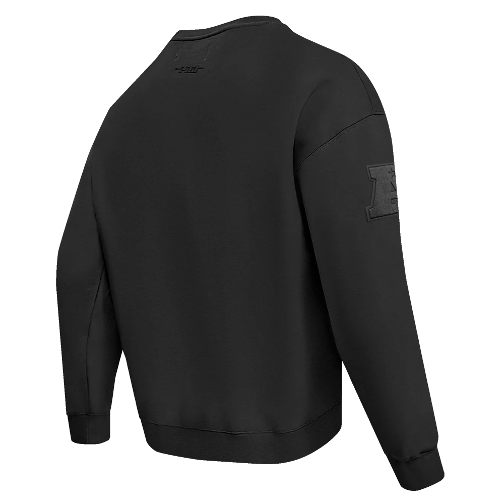 NFL NEW YORK JETS NEUTRAL DROP SHOULDER FLEECE CREWNECK (BLACK) - Image 4
