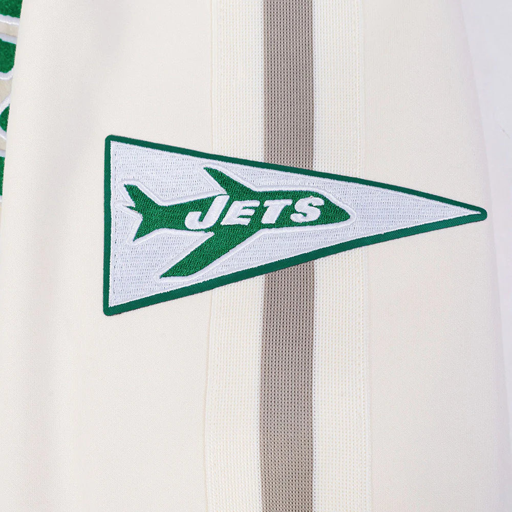 NFL NEW YORK JETS PRO GAME DAY MEN'S RETRO JACKET (EGGSHELL/TAUPE/EGGSHELL) - Image 15