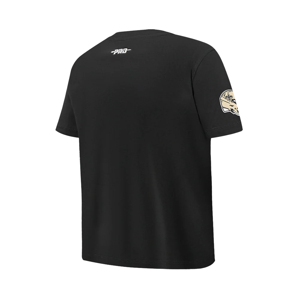 NFL NEW ORLEANS SAINTS CLASSIC BIG BOY'S SJ TEE (BLACK) - Image 4
