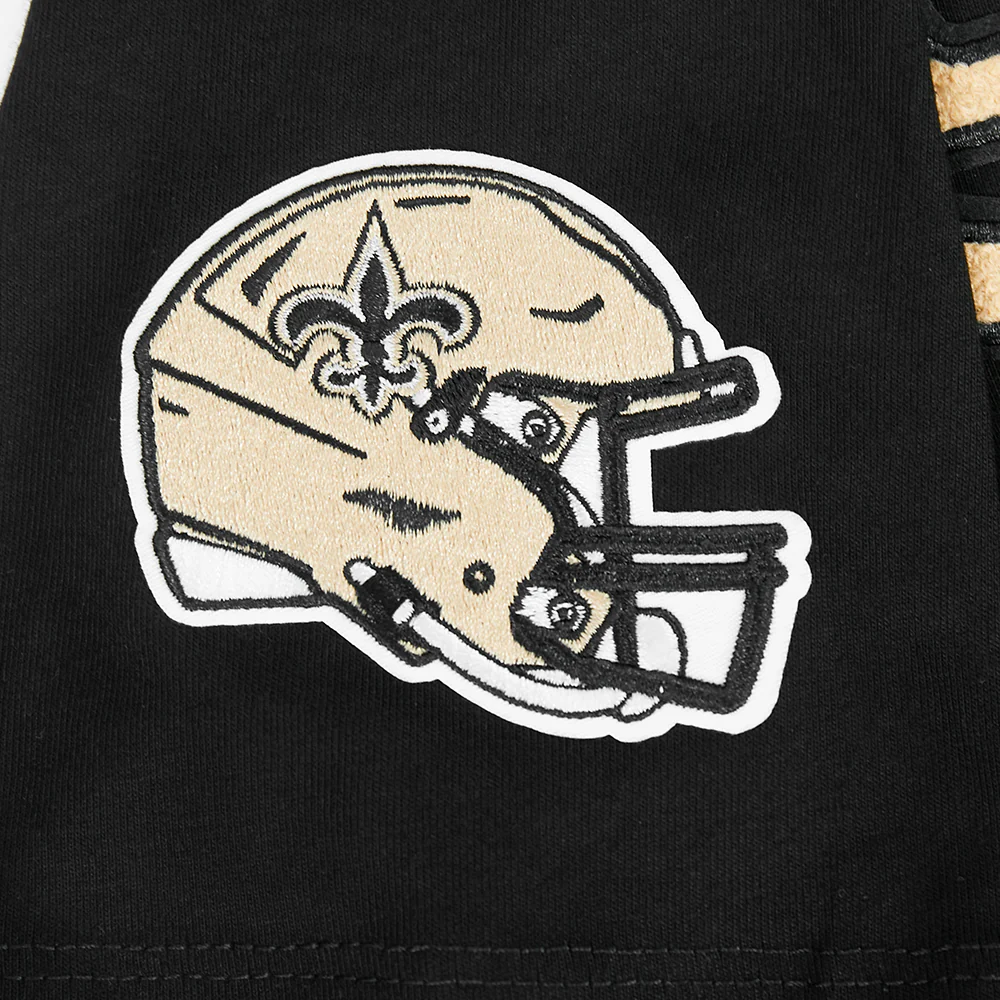 NFL NEW ORLEANS SAINTS CLASSIC BIG BOY'S SJ TEE (BLACK) - Image 7