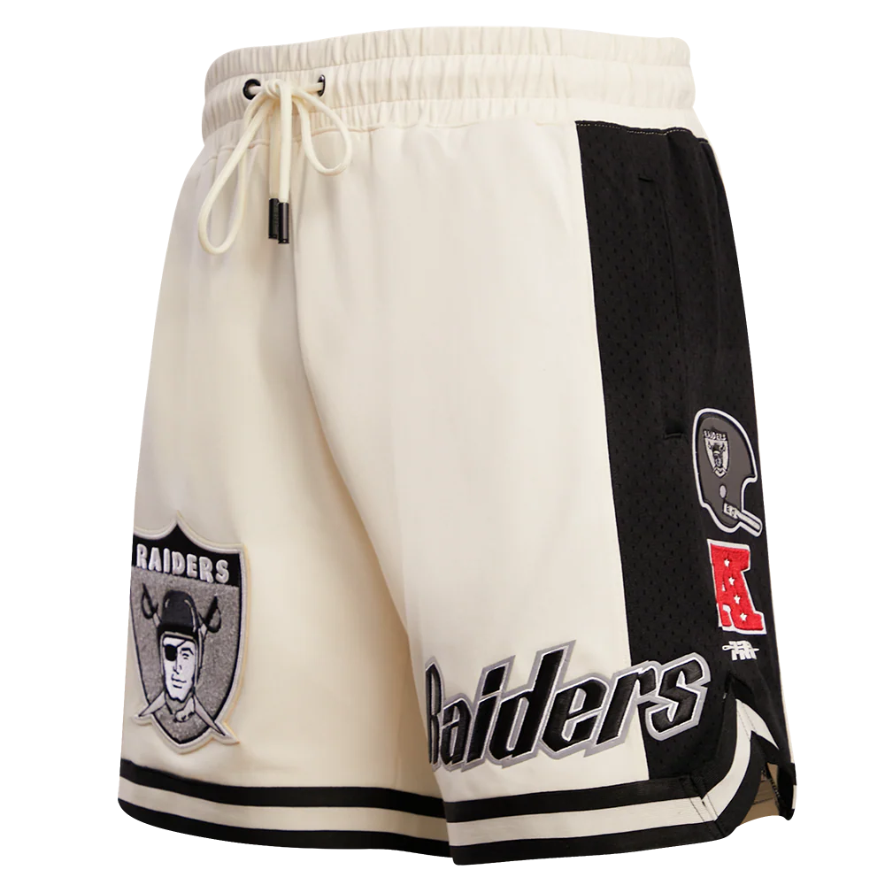 NFL LAS VEGAS RAIDERS RETRO CLASSIC MEN'S 2.0 SHORT (EGGSHELL/ BLACK)